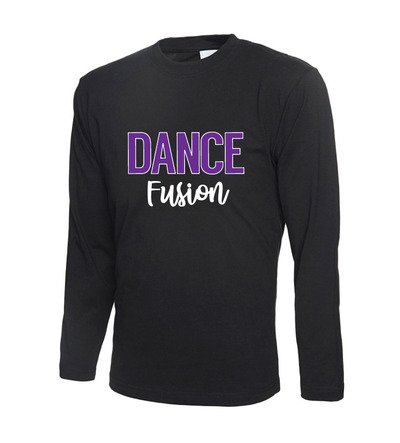 Dance Fusion Uneek L/S T-Shirt Black