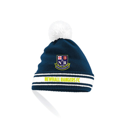 Newhall Rangers FC Bobble Hat Navy/White