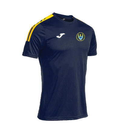 Harlow Town Cricket Club T-shirt Navy/Yellow