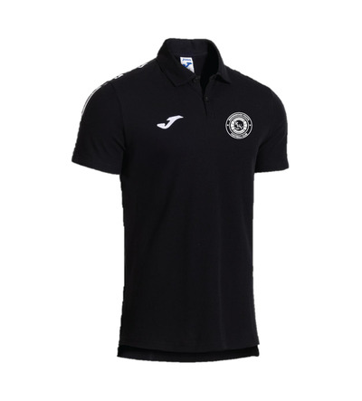 RWYFC Coaches Olimpiada Polo (Cotton) Black with Printed Badge JNR
