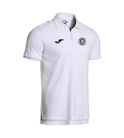RWYFC Coaches Olimpiada Polo (Cotton) White with Printed Badge SNR