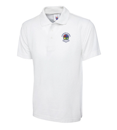 Passmores Uneek P.E Polo Shirt White with or without School Crest