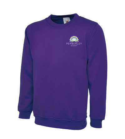 Pemberly Sweatshirt Purple with School Crest (Up To Year 2)