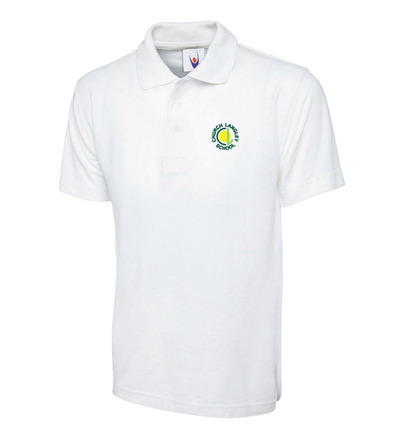 Church Langley Polo White with School Crest