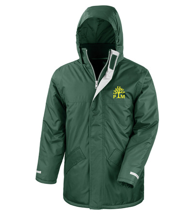 Pear Tree Mead Result Jacket Bottle Green with School Crest