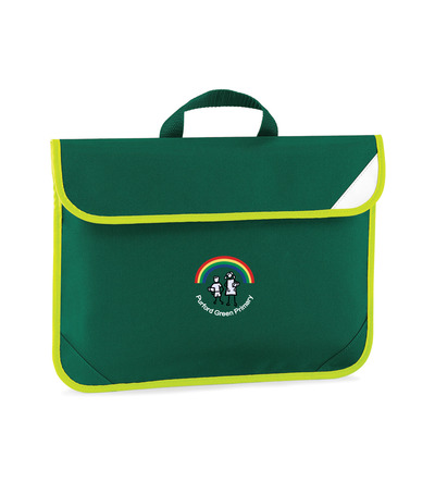 Purford Green Hi Vis Bookbag Bottle with or without School Crest 