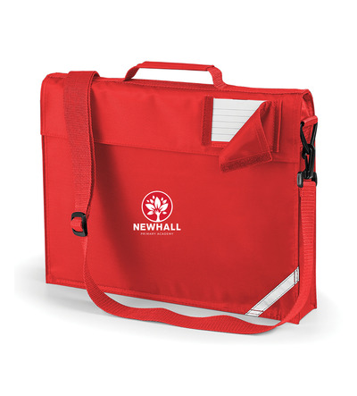 Newhall Primary Shoulder Strap Book Bag Red with or without School Crest