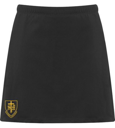 St Marks P.E Skort Black with School Crest