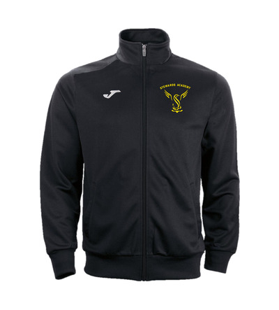 Stewards Joma Full Zip Tracksuit Top Black with or without School Crest