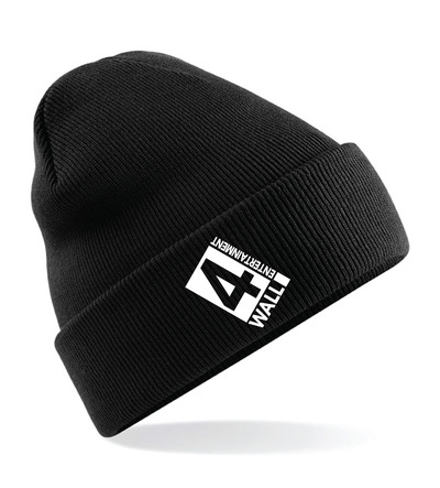 4 Wall Turn-up Beanie Black