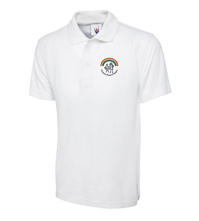 Purford Green Polo Shirt White with or without School Crest