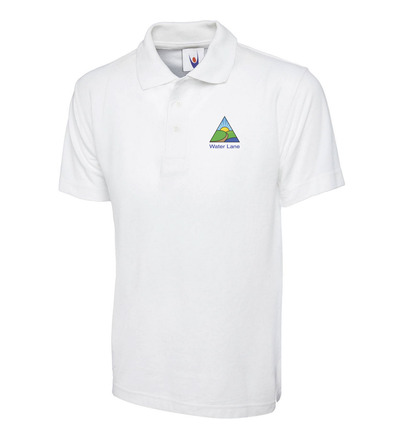 Water Lane Polo Shirt White with or without School Crest