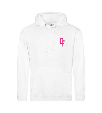 Dance Fusion Awdis FUCHSIA CREW Hoodie White