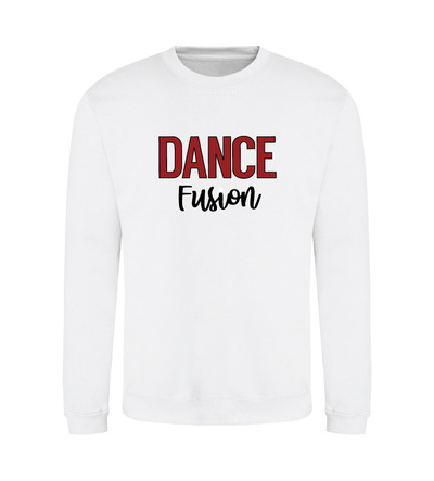 Dance Fusion MAGENTA CREW Sweatshirt White