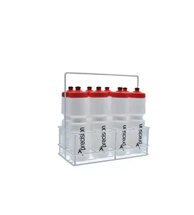 Precision Wire Bottle Carrier With 8x750ml Bottles White