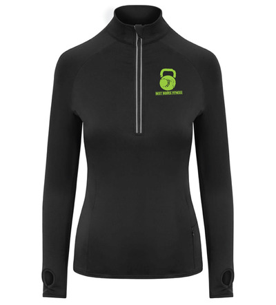 Best Bodies Fitness Ladies 1/4 Zip Black