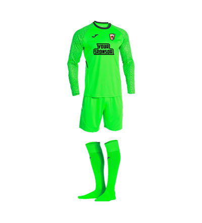 Harlow Tekkers Zamora X GK Set Green with Badge, Number & Sponsor