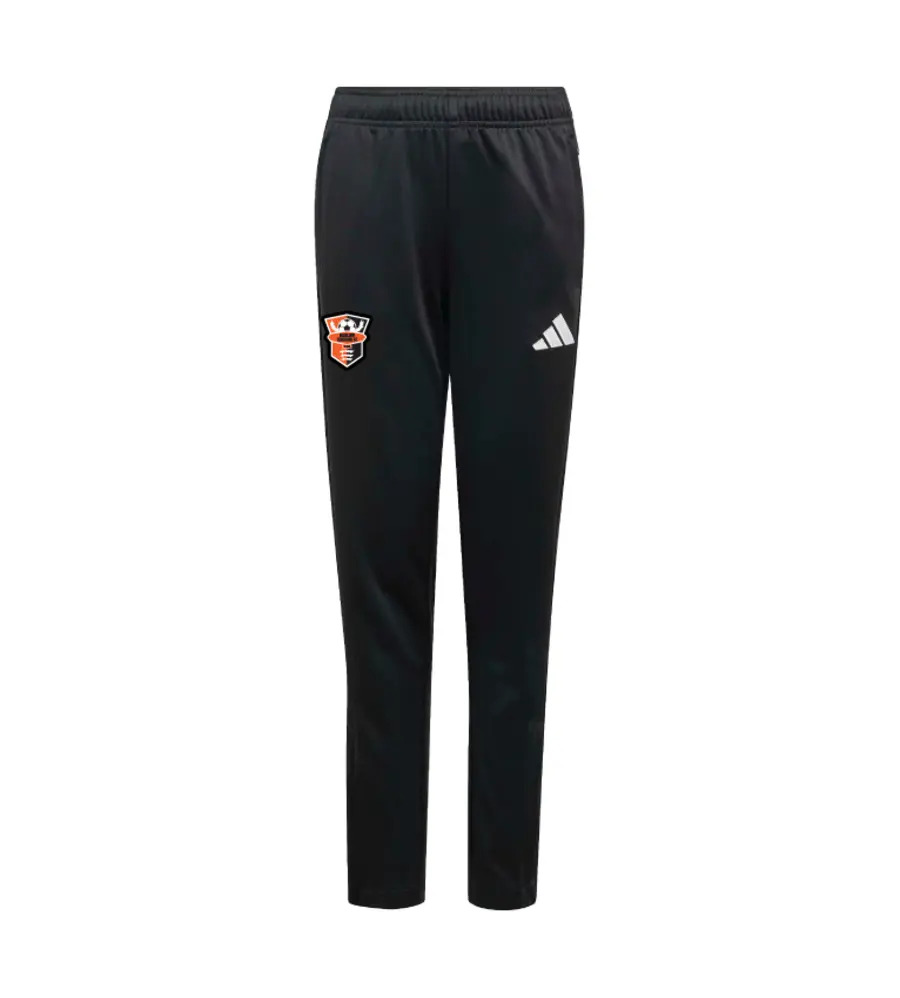 Harlow Tekkers Adidas Entrada 26 Zip-Pocket Bottoms Black JNR