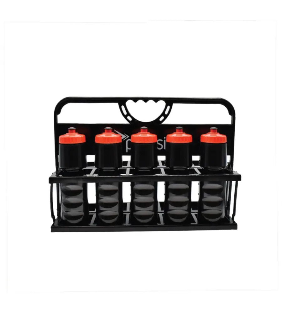 Precision 10 Bottle Folding Carrier Black (Bottles Not Included)