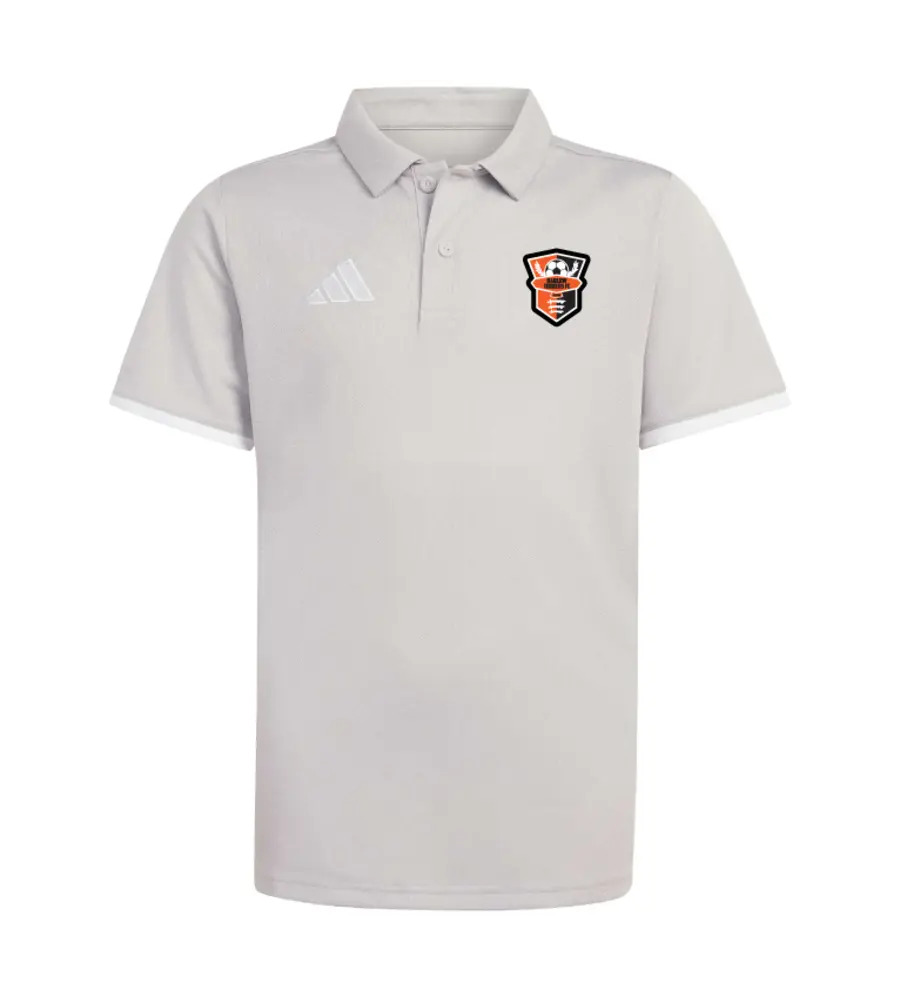 Harlow Tekkers Coaches Adidas Entrada 26 Polo Grey