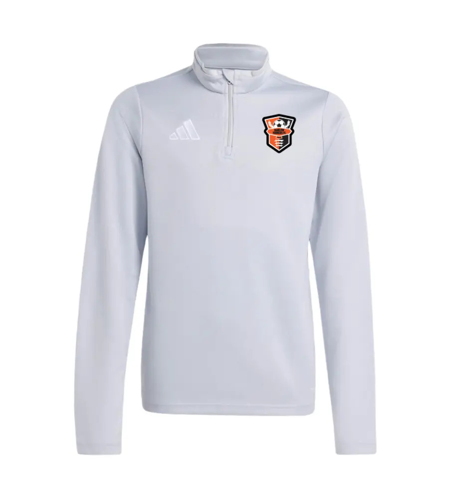 Harlow Tekkers Coaches Adidas Entrada 26 1/4 Zip Grey