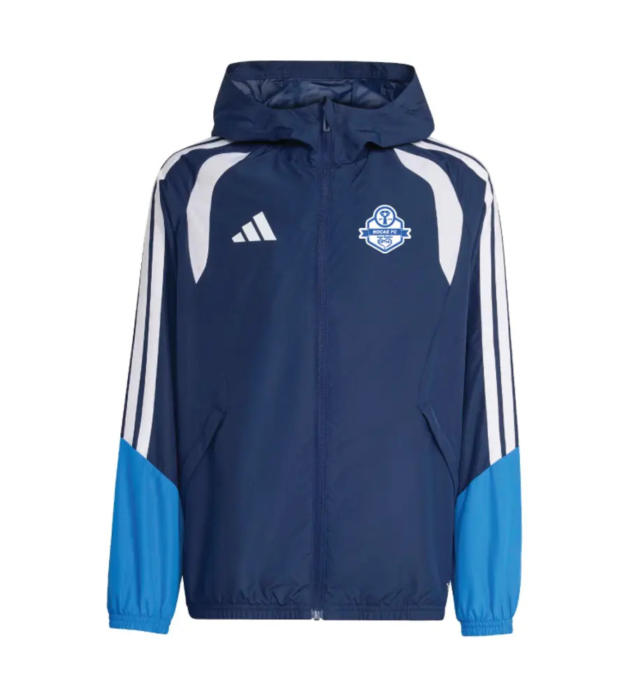 Bocas Adidas Tiro 26 Comp Hooded All-Weather Jacket Navy SNR