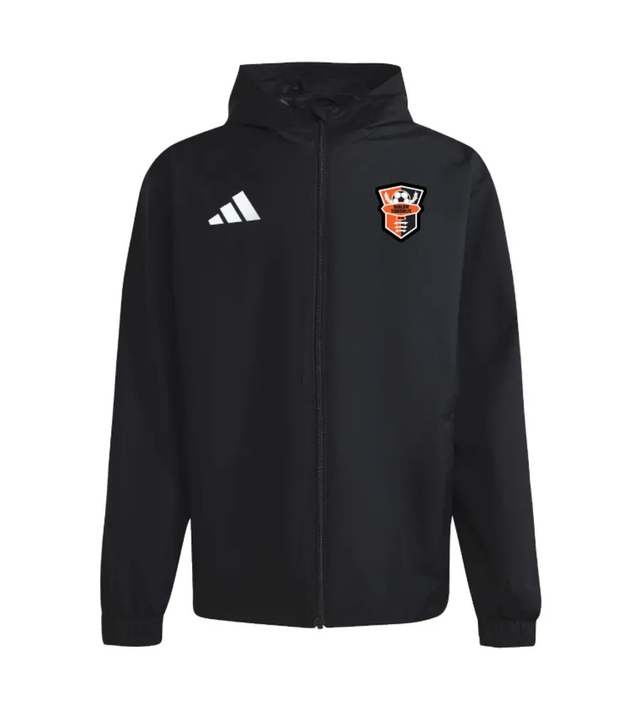 Harlow Tekkers Coaches Adidas Entrada 26 All Weather Jacket Black