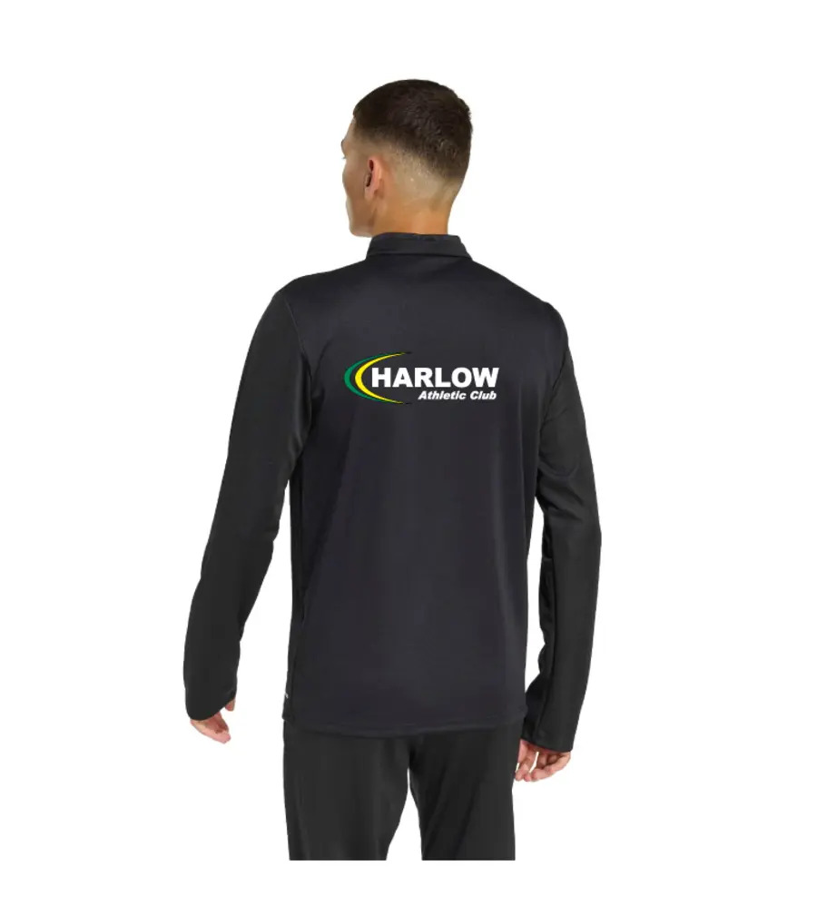 Harlow Athletic Club Adidas Entrada 26 1/4 Zip Black JNR