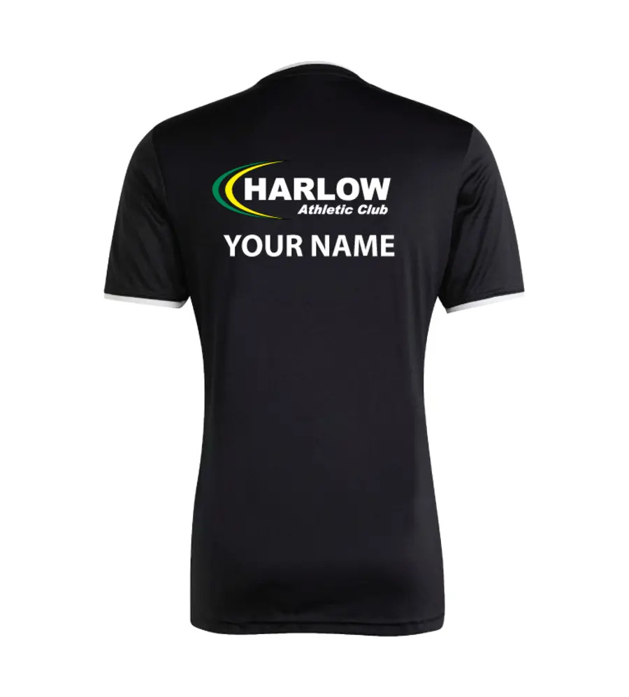 Harlow Athletic Club Adidas Entrada 26 T-Shirt Black SNR