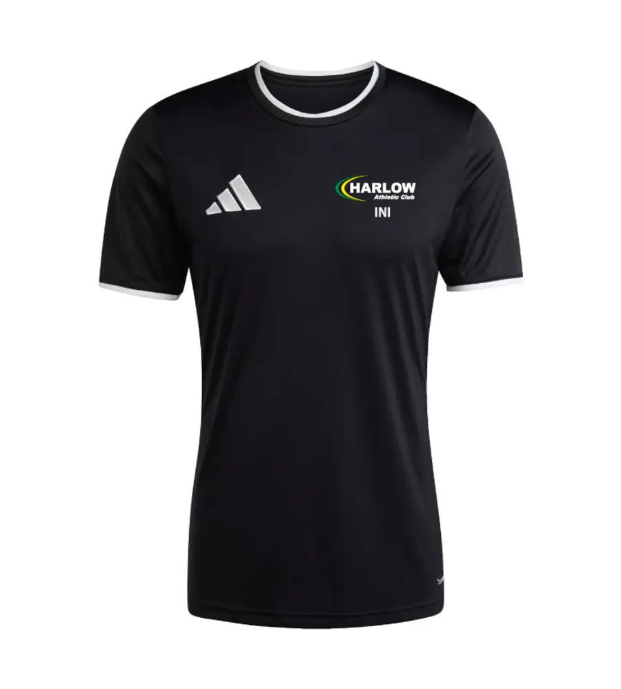 Harlow Athletic Club Adidas Entrada 26 T-Shirt Black SNR