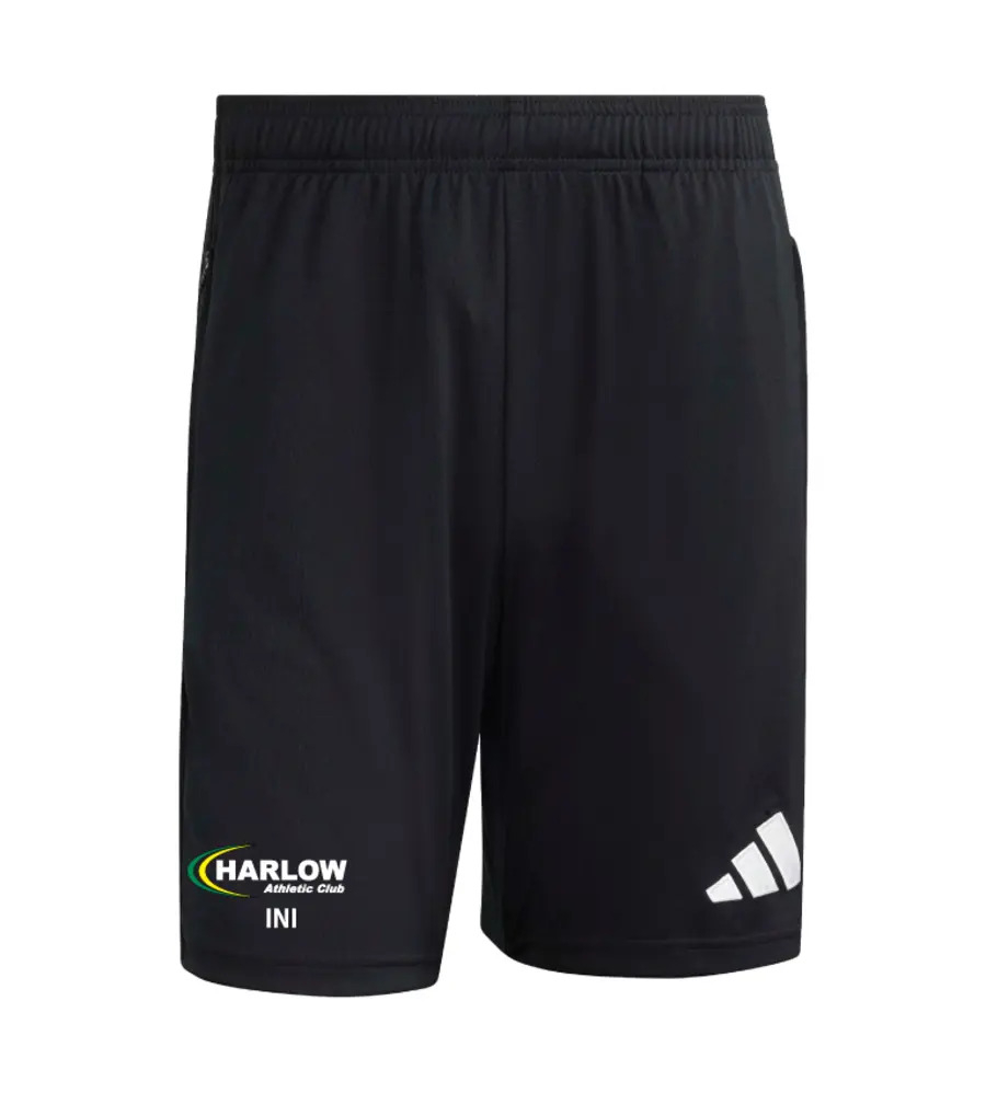 Harlow Athletic Club Adidas Entrada 26 Zip Pocket Short Black SNR
