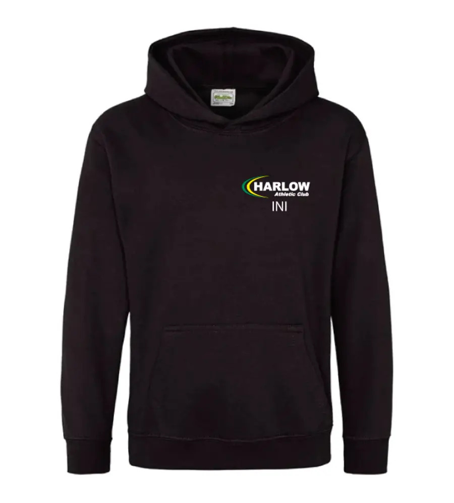 Harlow Athletic Club Awdis Kids Hoodie Black 