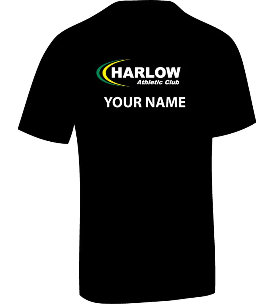 Harlow Athletic Club Awdis Unisex Cool Tee Black