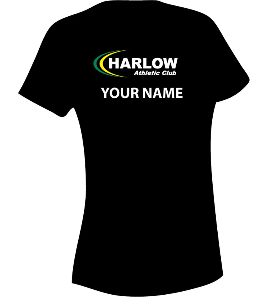 Harlow Athletic Club Awdis Womans Cool Tee Black