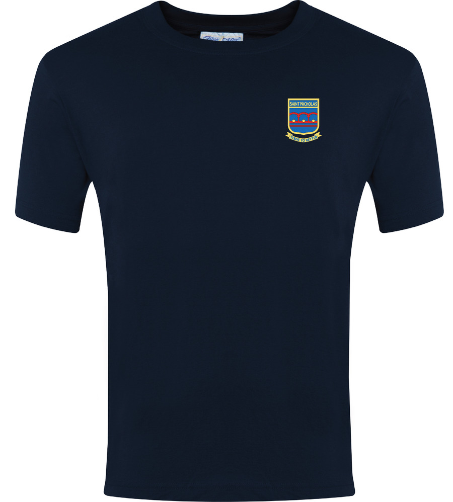 Little Saints Pre-School T-Shirt Navy 
