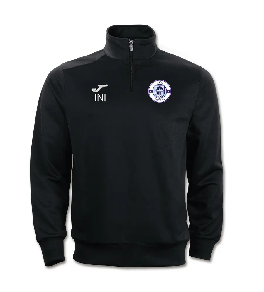 UCL Futsal Faraon 1/4 Zip Black