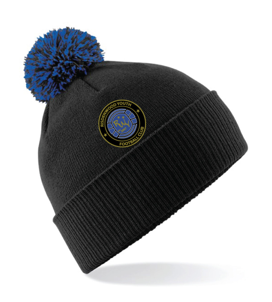 RWYFC Bobble Hat Black/Royal