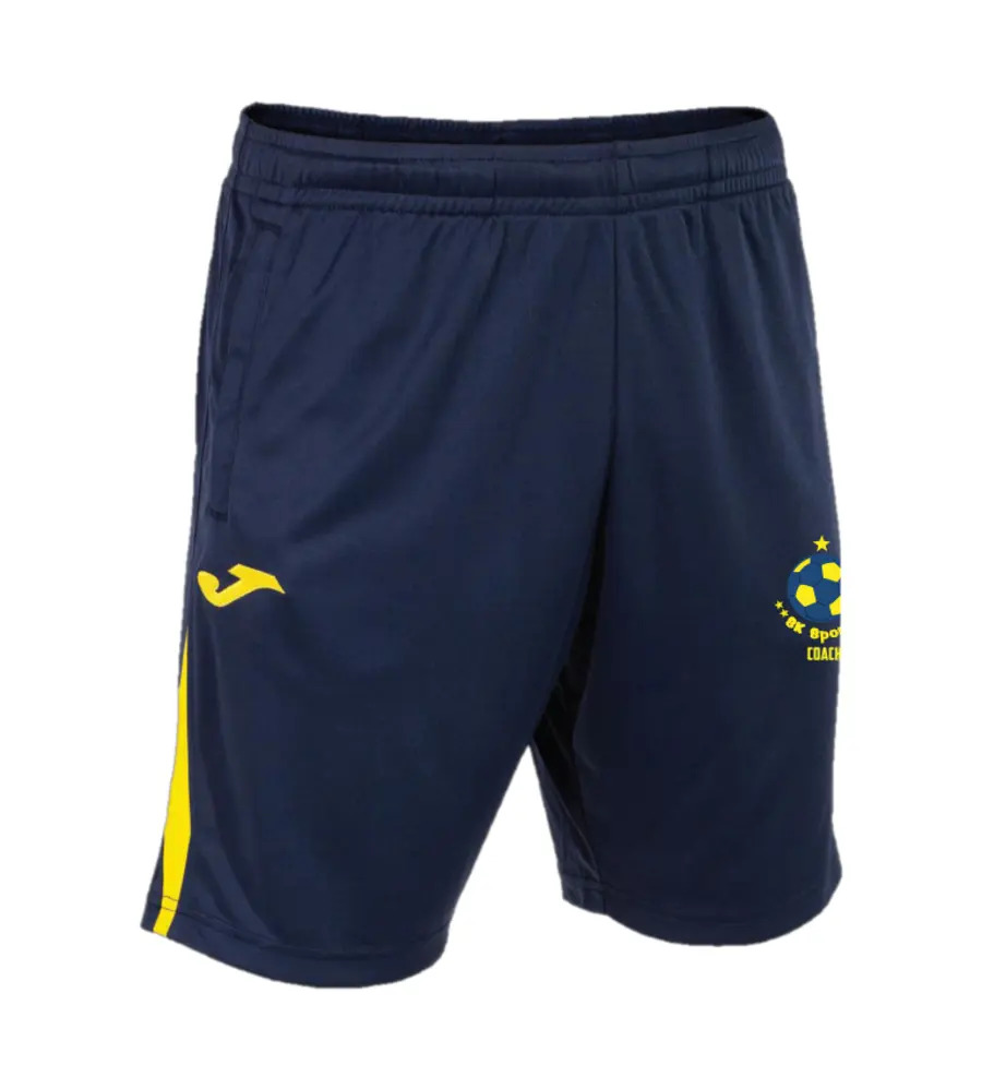 SK Sports Coaches Champ VII Shorts Navy/Yellow JNR