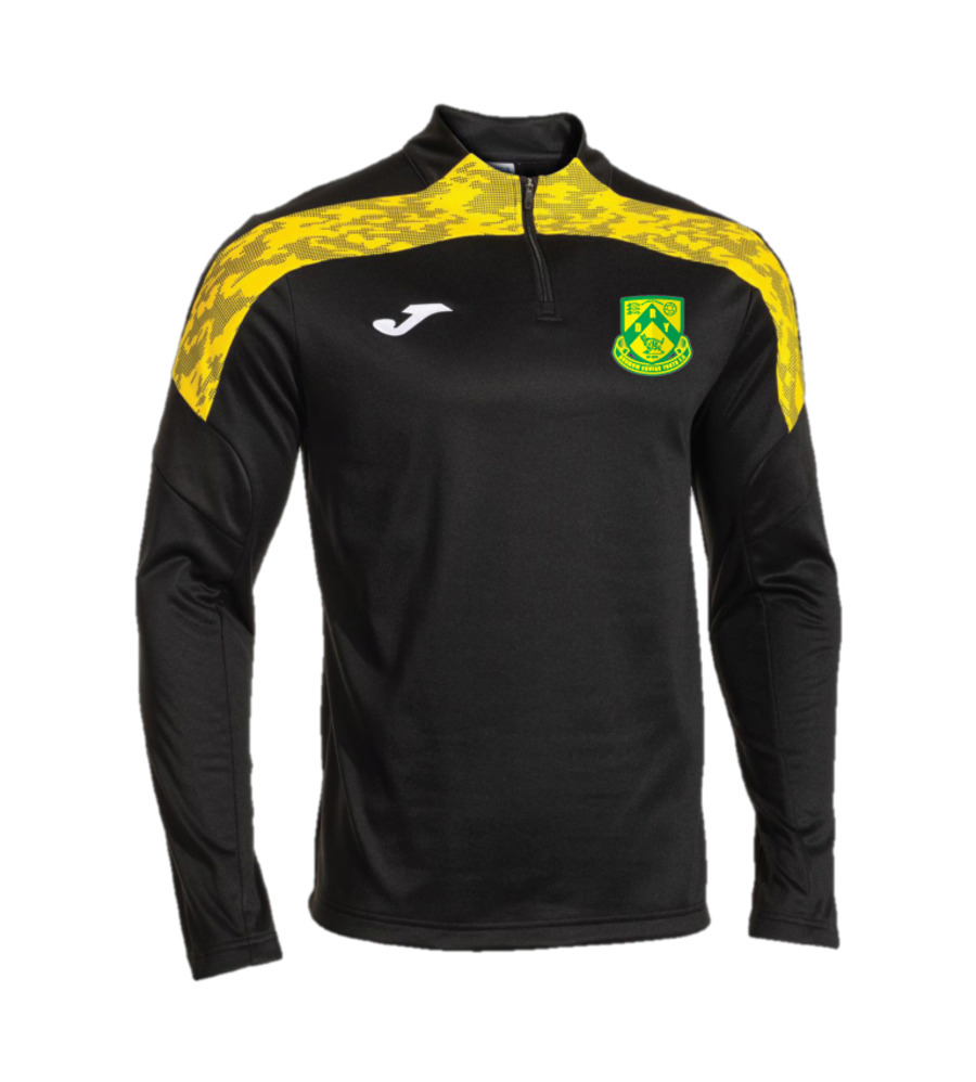 Dunmow Rovers Champ VIII 1/4 Zip Black/Yellow JNR