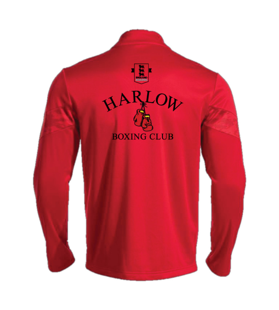 Harlow Boxing Club Coaches Champ VIII 1-4 Zip Red