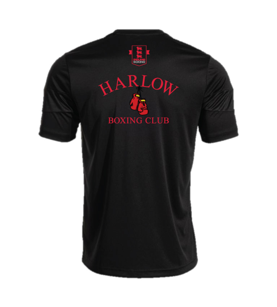 Harlow Boxing Club Champ VIII Coaches T-Shirt Black