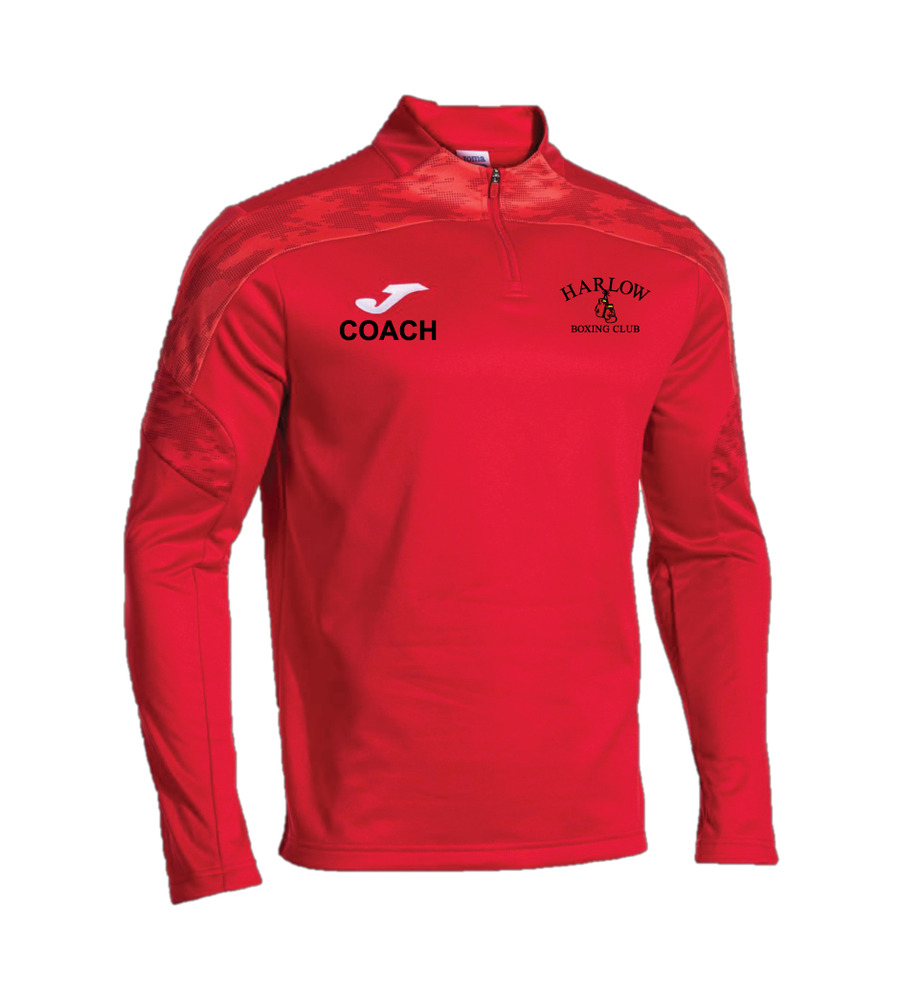 Harlow Boxing Club Coaches Champ VIII 1-4 Zip Red