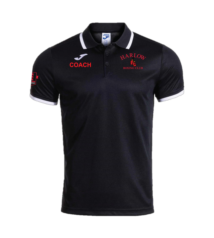 Harlow Boxing Club Coaches Combi Premium Polo Black/White