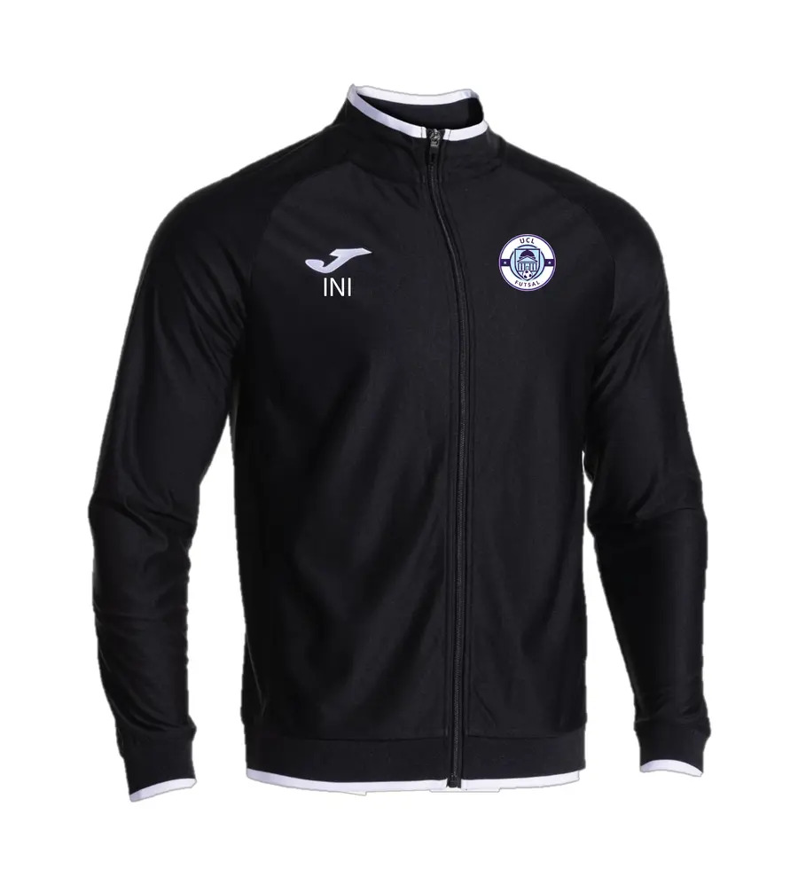 UCL Futsal Combi Premium F/Z Jacket Black/White