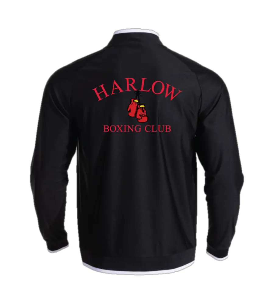 Harlow Boxing Club Coaches Combi Premium 1/4 Zip Black/White