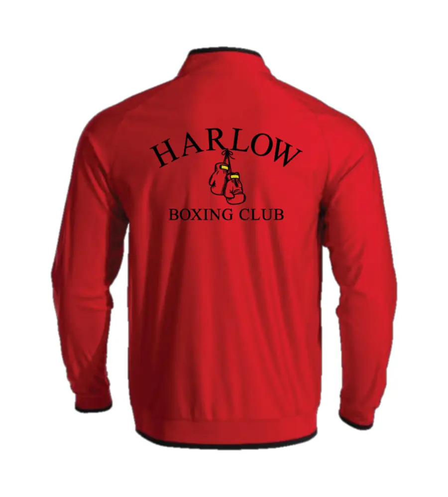Harlow Boxing Club Coaches Combi Premium Full Zip Red/Black