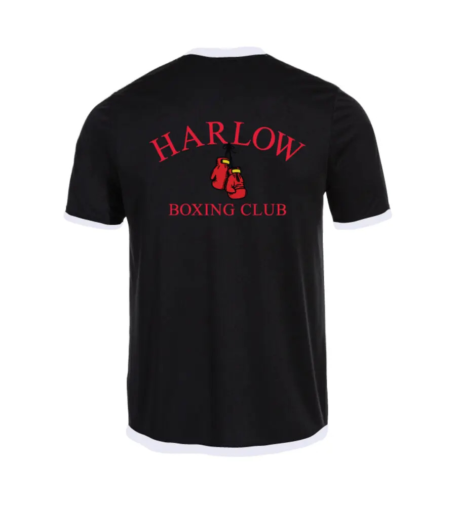 Harlow Boxing Club Coaches Womans Combi Premium Tee Black/White