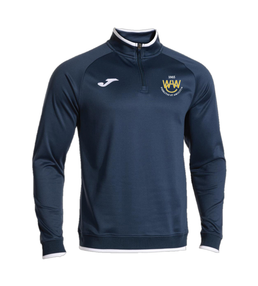 Woodford Wells Combi Premium 1/4 Zip Navy/White with Badge JNR