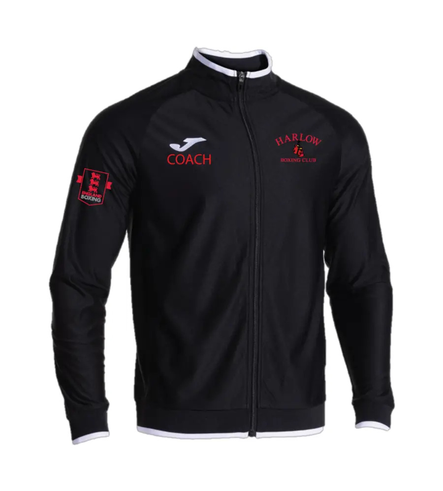 Harlow Boxing Club Coaches Combi Premium Full Zip Black/White