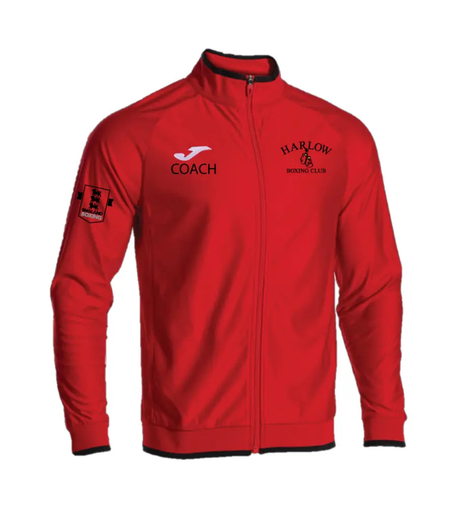 Harlow Boxing Club Coaches Combi Premium Full Zip Red/Black
